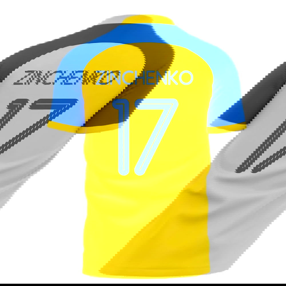 Ukraine Stop War Concept Football Kit (Libero) - Yellow (ZINCHENKO 17)