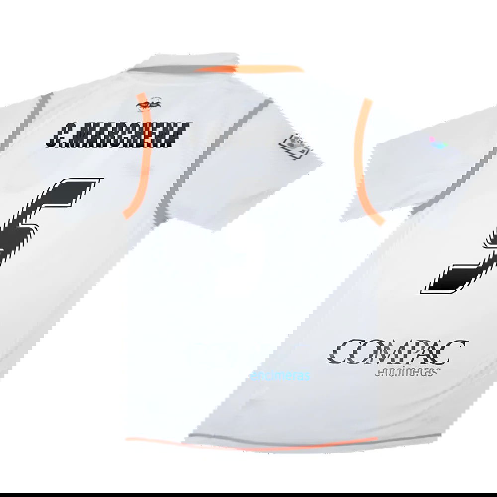 Valencia 2007-08 Home Shirt ((Excellent) S) (C.Marchena 5)