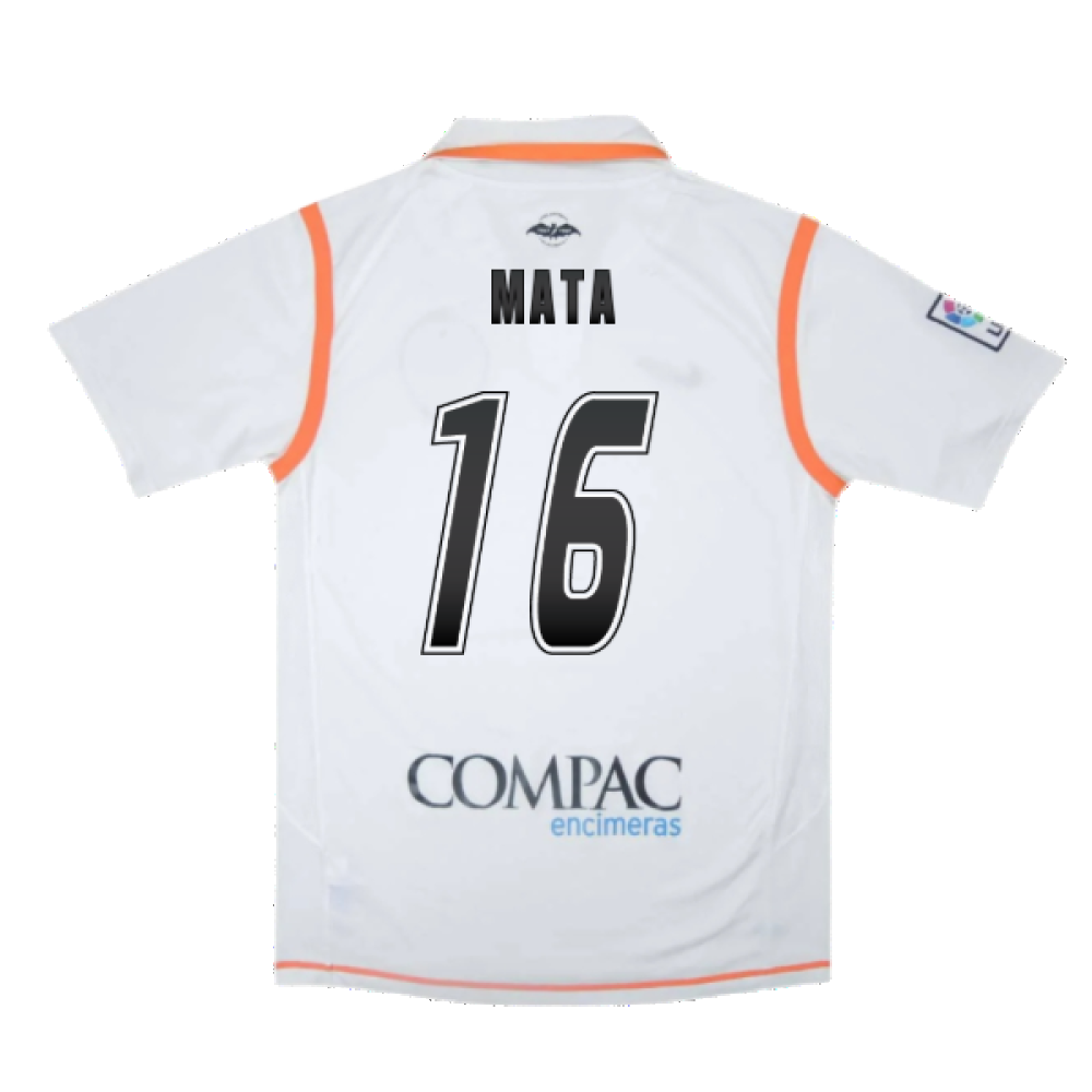 Valencia 2007-08 Home Shirt ((Excellent) S) (Mata 16)