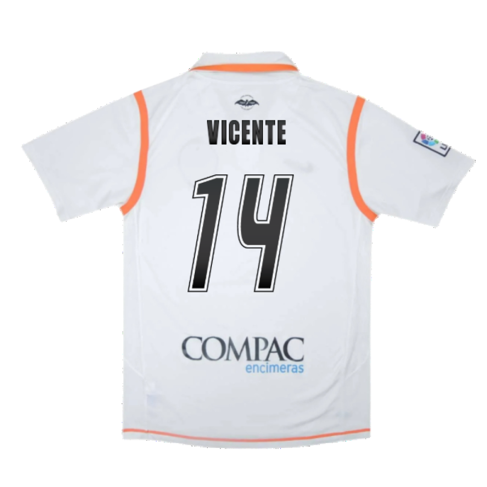 Valencia 2007-08 Home Shirt ((Excellent) S) (Vicente 14)