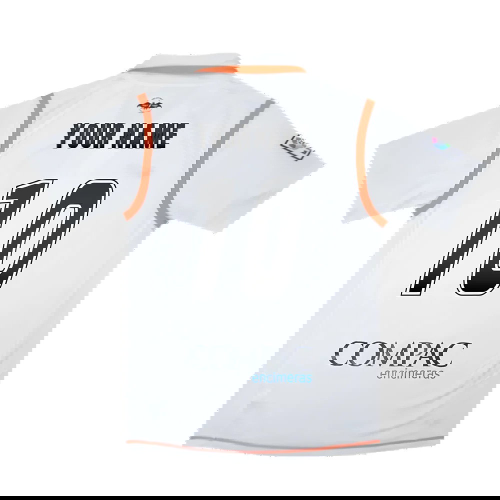 Valencia 2007-08 Home Shirt ((Excellent) S) (Your Name)