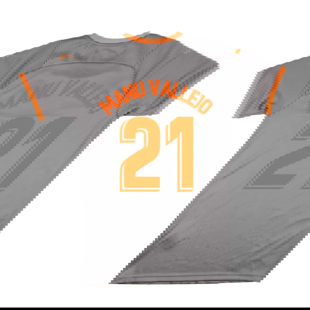 Valencia 2021-22 Fourth Shirt (M) (Mint) (MANU VALLEJO 21)
