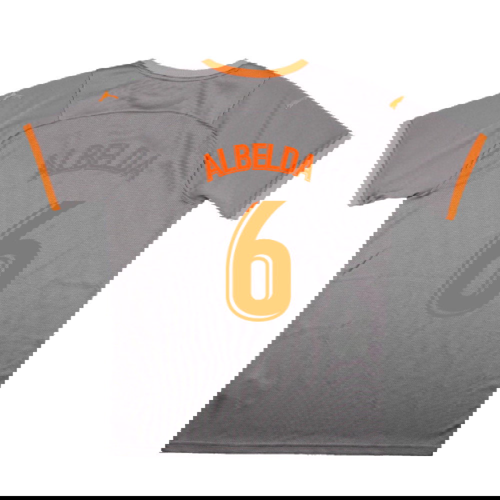 Valencia 2021-22 Fourth Shirt (Sponsorless) (M) (Mint) (ALBELDA 6)