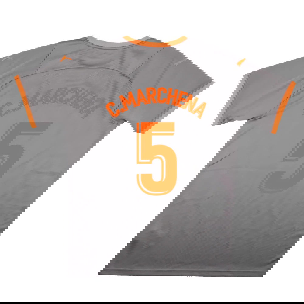 Valencia 2021-22 Fourth Shirt (Sponsorless) (M) (Mint) (C.MARCHENA 5)