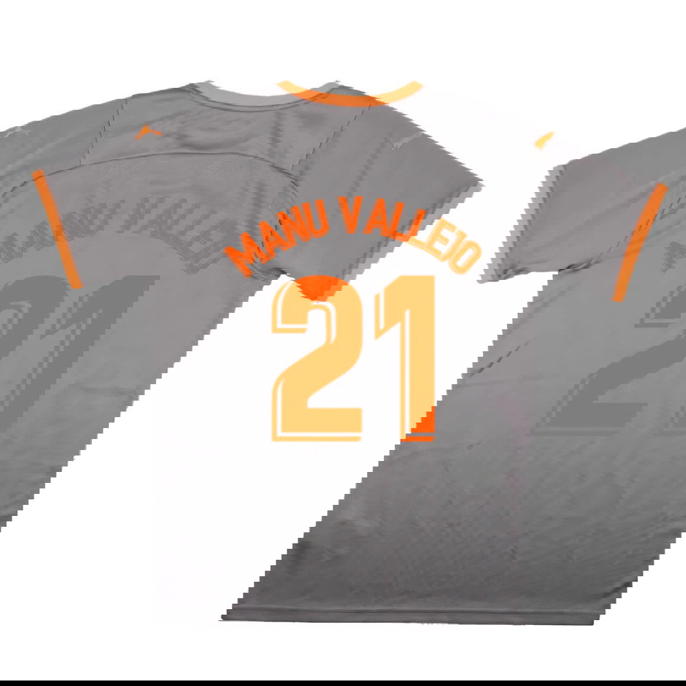 Valencia 2021-22 Fourth Shirt (Sponsorless) (M) (Mint) (MANU VALLEJO 21)