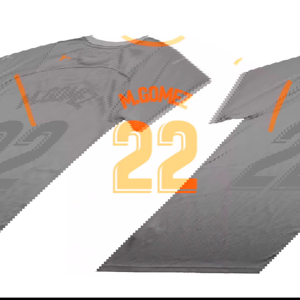 Valencia 2021-22 Fourth Shirt (Sponsorless) (M) (Mint) (M.GOMEZ 22)