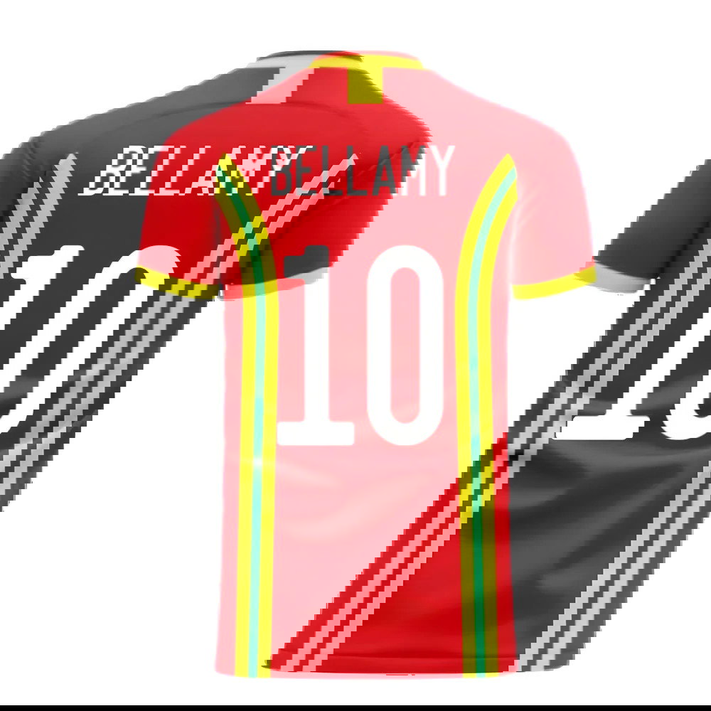 Wales 2025-2026 Home Concept Football Kit (Libero) (BELLAMY 10)