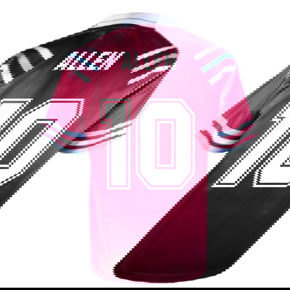 West Ham United 1992 Retro Football Shirt (Allen 10)