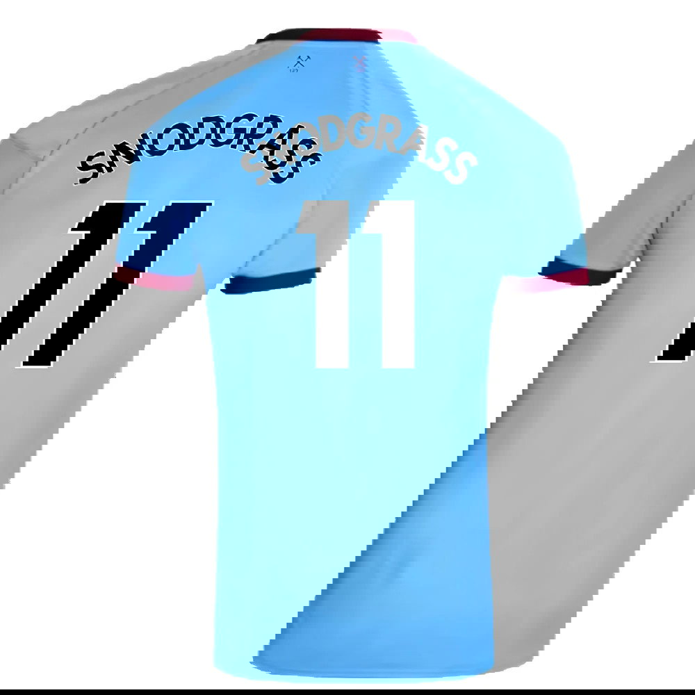 West Ham United 2020-21 Away Shirt (M) (Mint) (SNODGRASS 11)