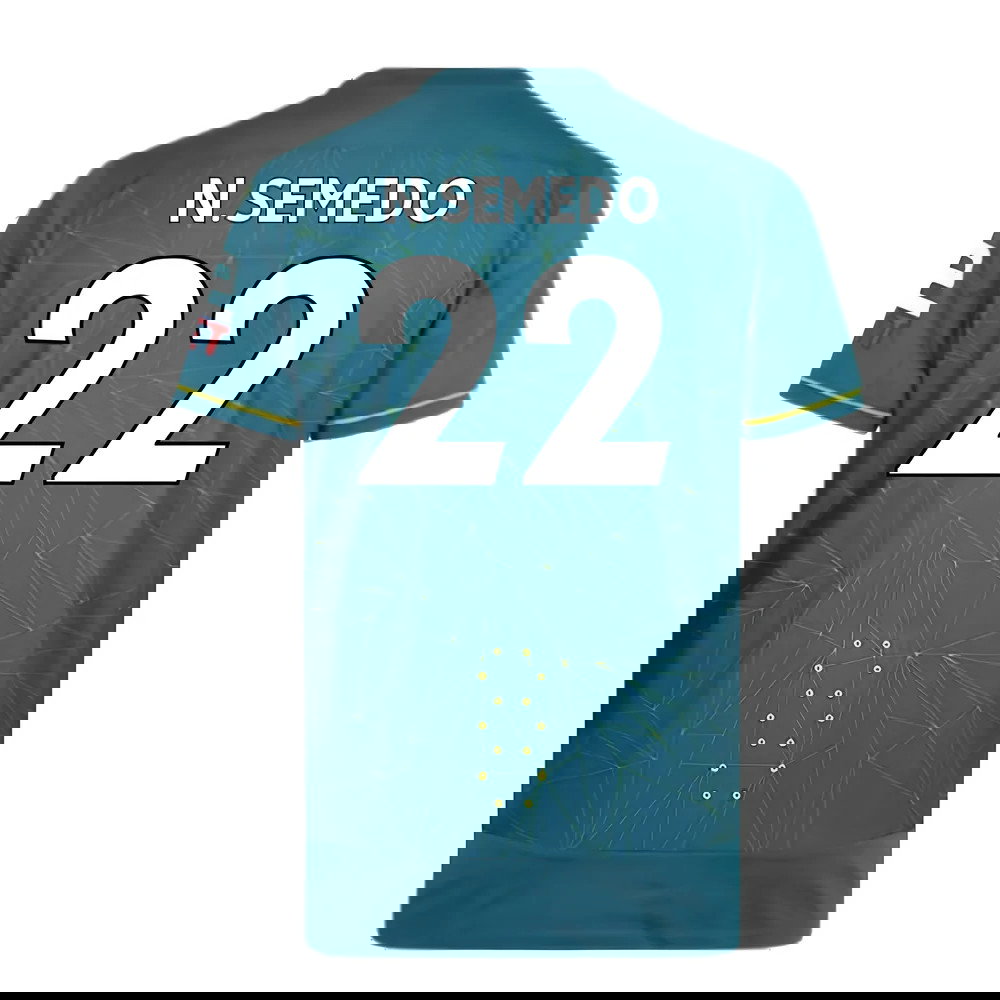 Wolves 2022-23 Pro Away Shirt (Sponsorless) (XXL) (Mint) (N.SEMEDO 22)
