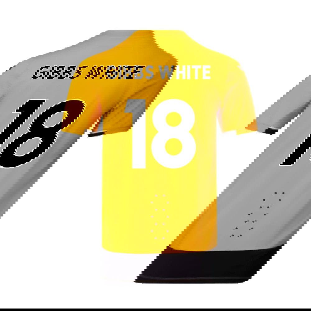 Wolves 2022-23 Pro Home Shirt (Sponsorless) (M) (Excellent) (GIBBS WHITE 18)
