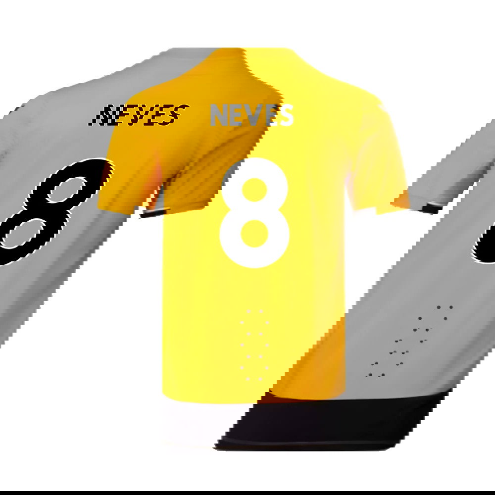 Wolves 2022-23 Pro Home Shirt (Sponsorless) (M) (Excellent) (NEVES 8)