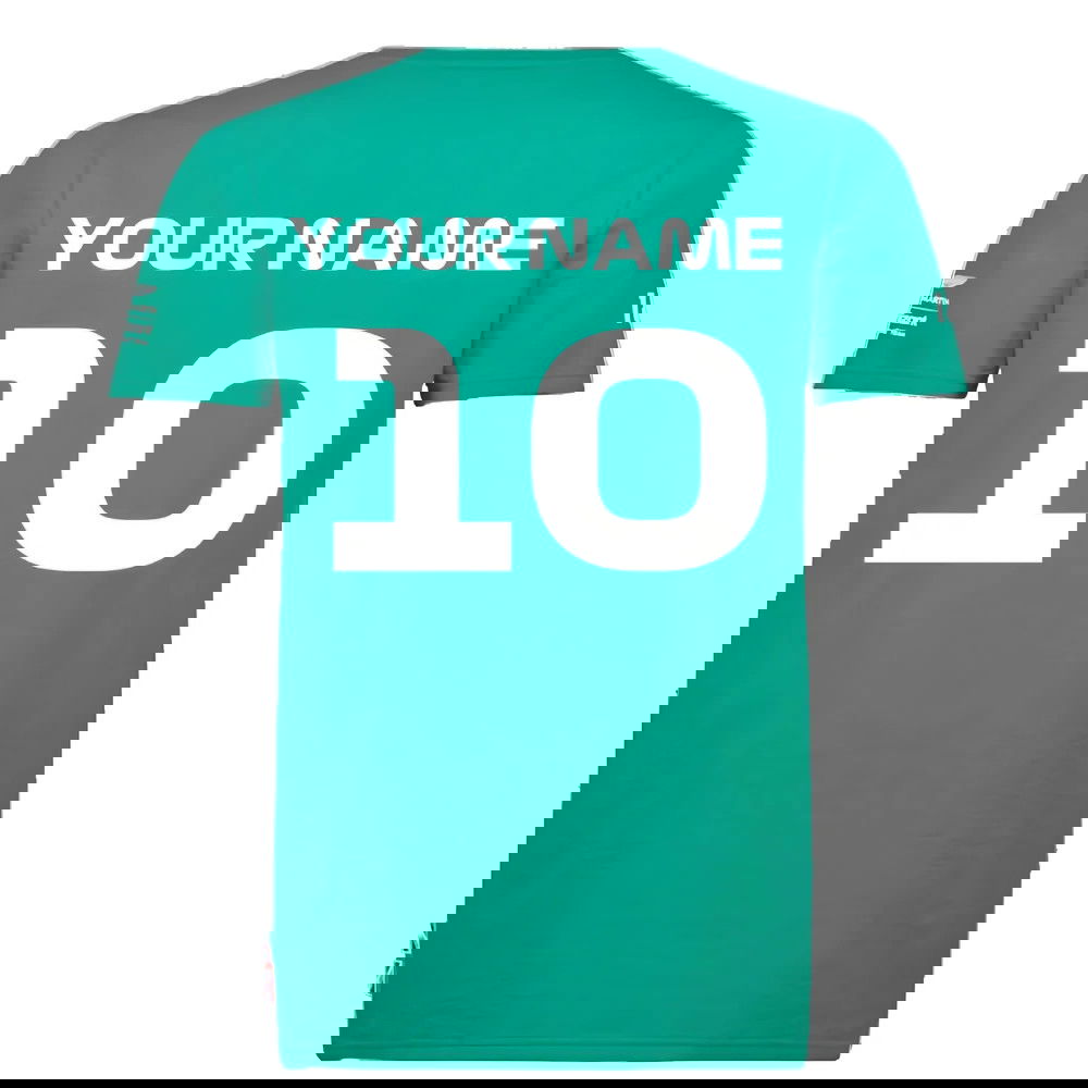 2022 Aston Martin Official LS T-Shirt (Green) (Your Name)