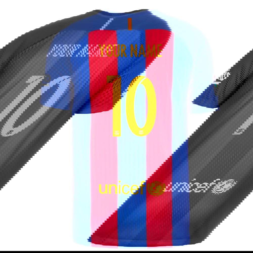 2016-2017 Barcelona Home Shirt (Your Name)