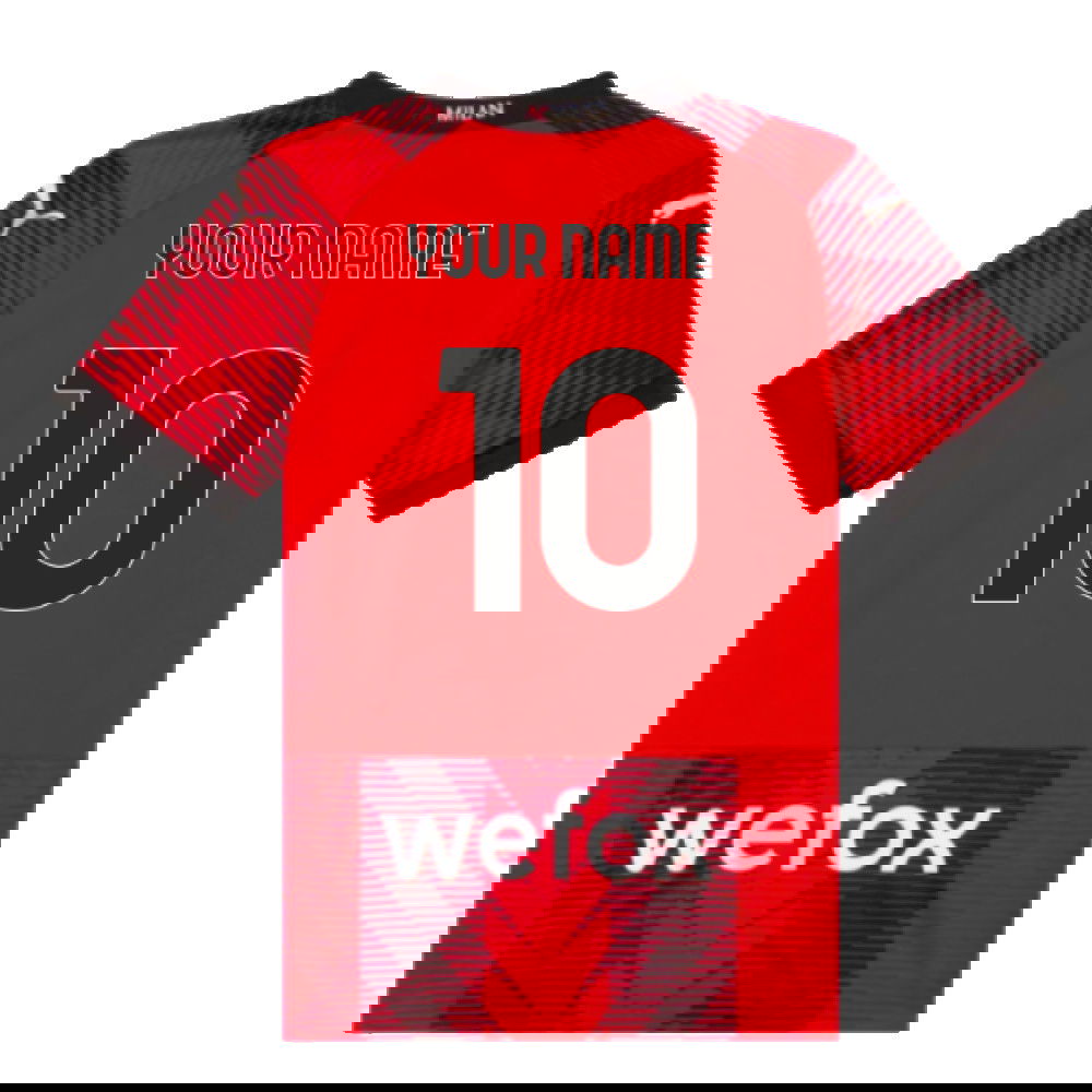 2023-2024 AC Milan Home Shirt (Kids) (Your Name)