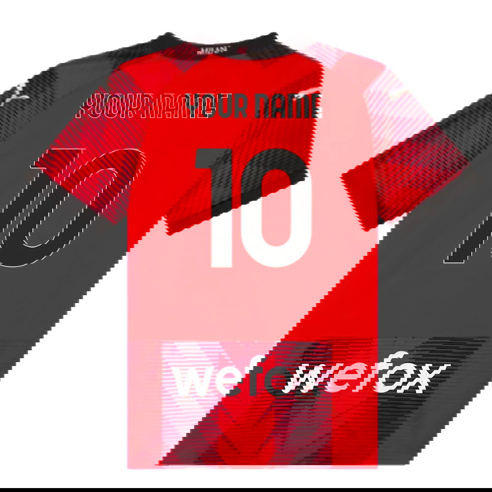 2023-2024 AC Milan Home Shirt (Kids) (Your Name)