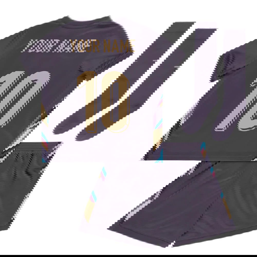 2024-2025 England Away Mini Kit (Your Name)