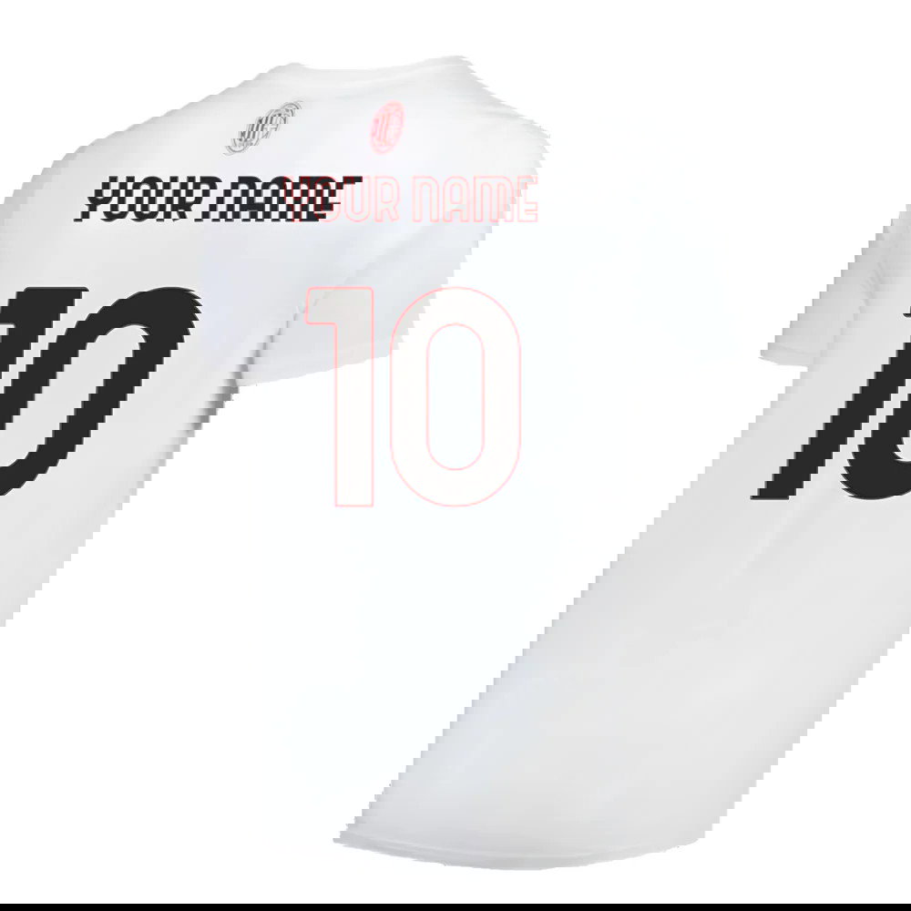 2024-2025 AC Milan ftblCulture Tee (White) (Your Name)