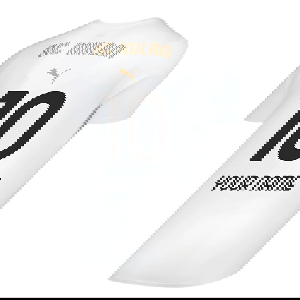 2024-2025 AC Milan Casuals Tee (White) (Your Name)