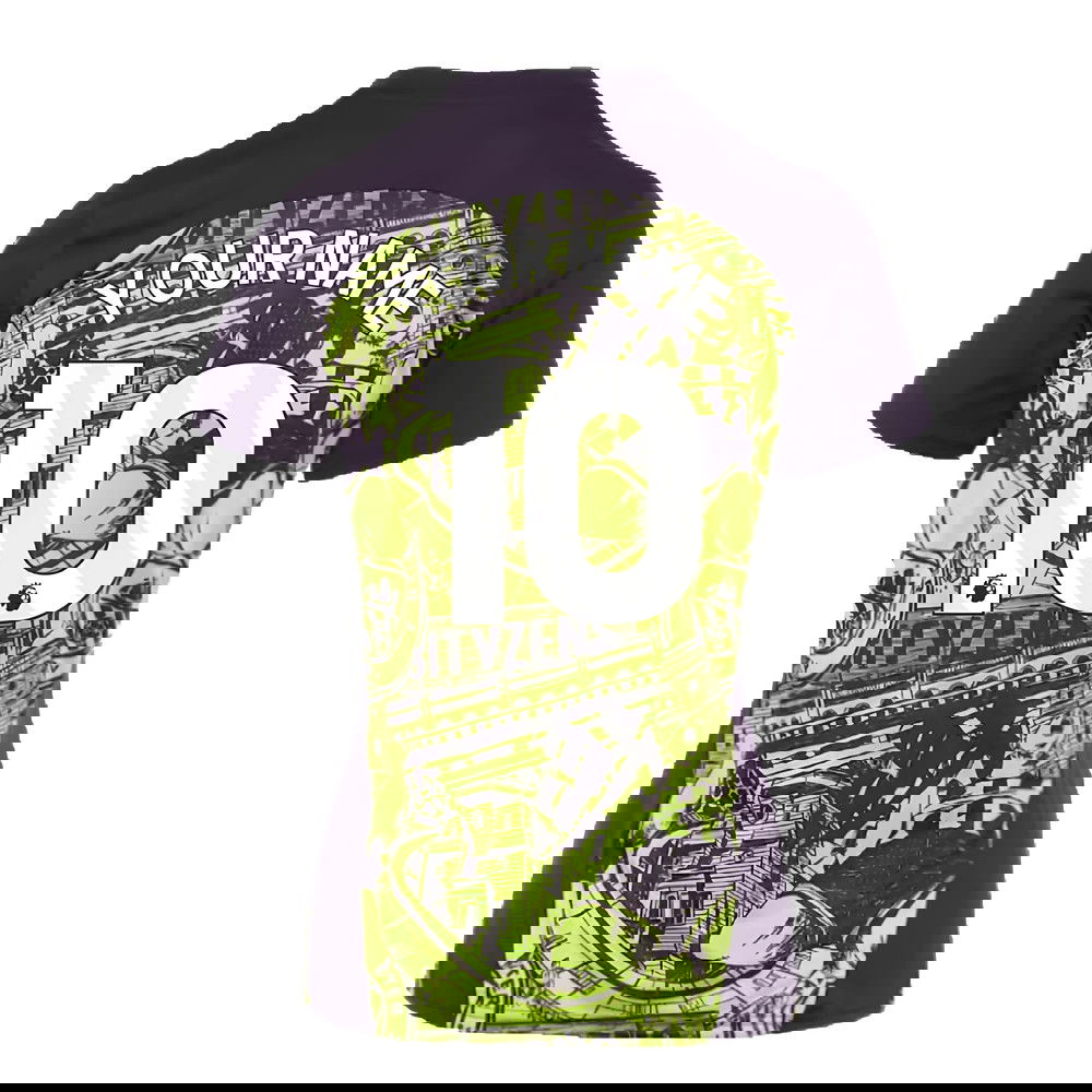 2024-2025 Man City Pre-Match Shirt (Yellow Glow) - Womens (Your Name)