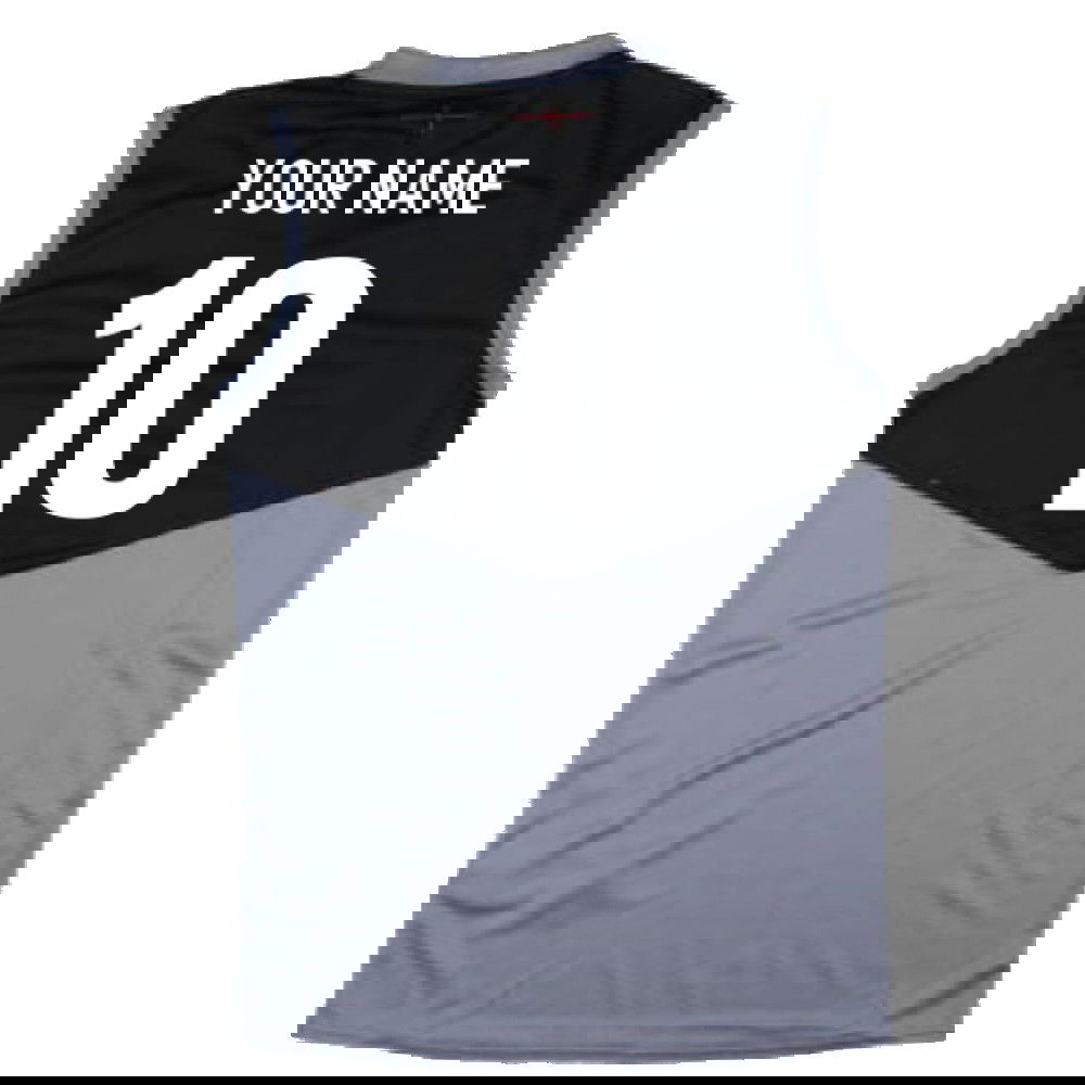 2024-2025 England Rugby Sleeveless Jersey O2 (Grey) - Kids (Your Name)