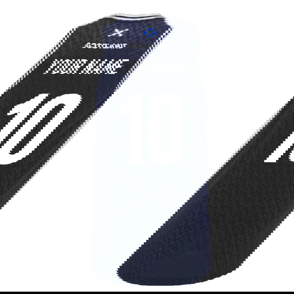 2024-2025 Scotland Rugby Basketball Singlet (Navy) (Your Name)