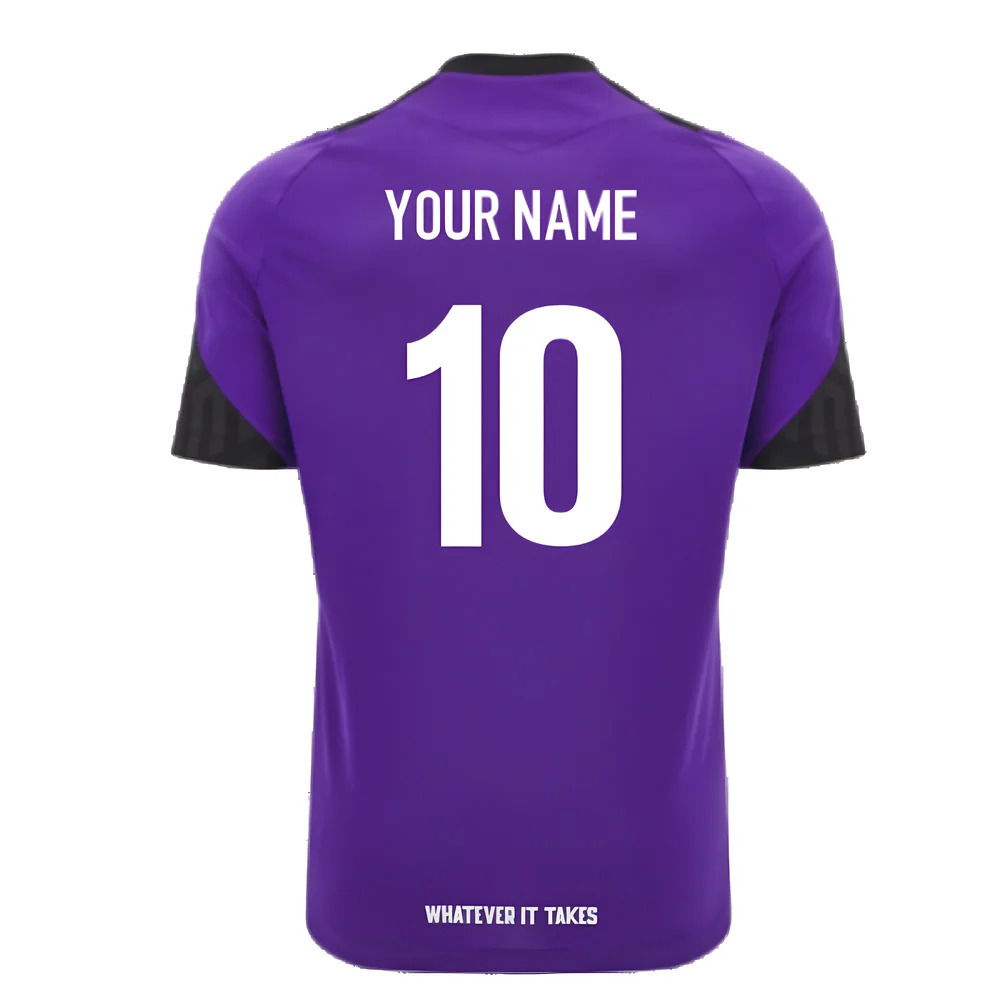 2024-2025 Glasgow Warriors Rugby Training Shirt (Purple) (Your Name)