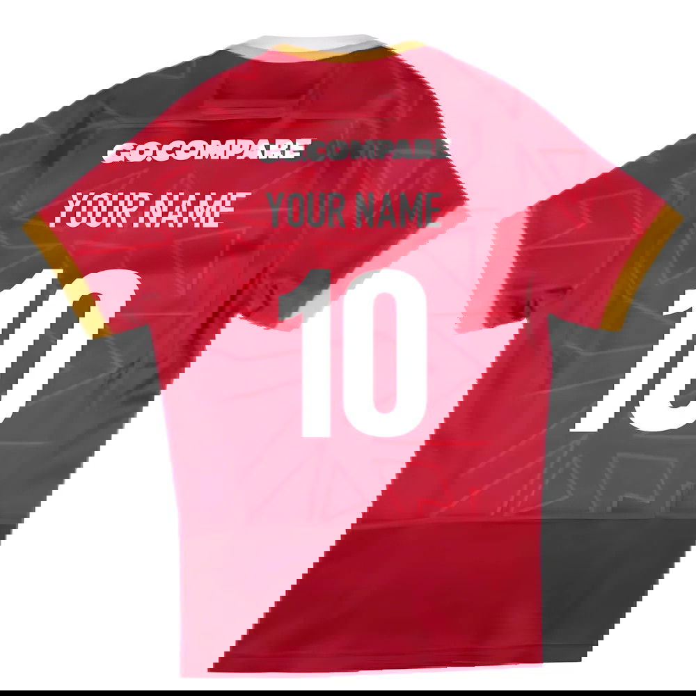 2024-2025 Wales Rugby Home Pathway Slim Fit Shirt (Womens) (Your Name)