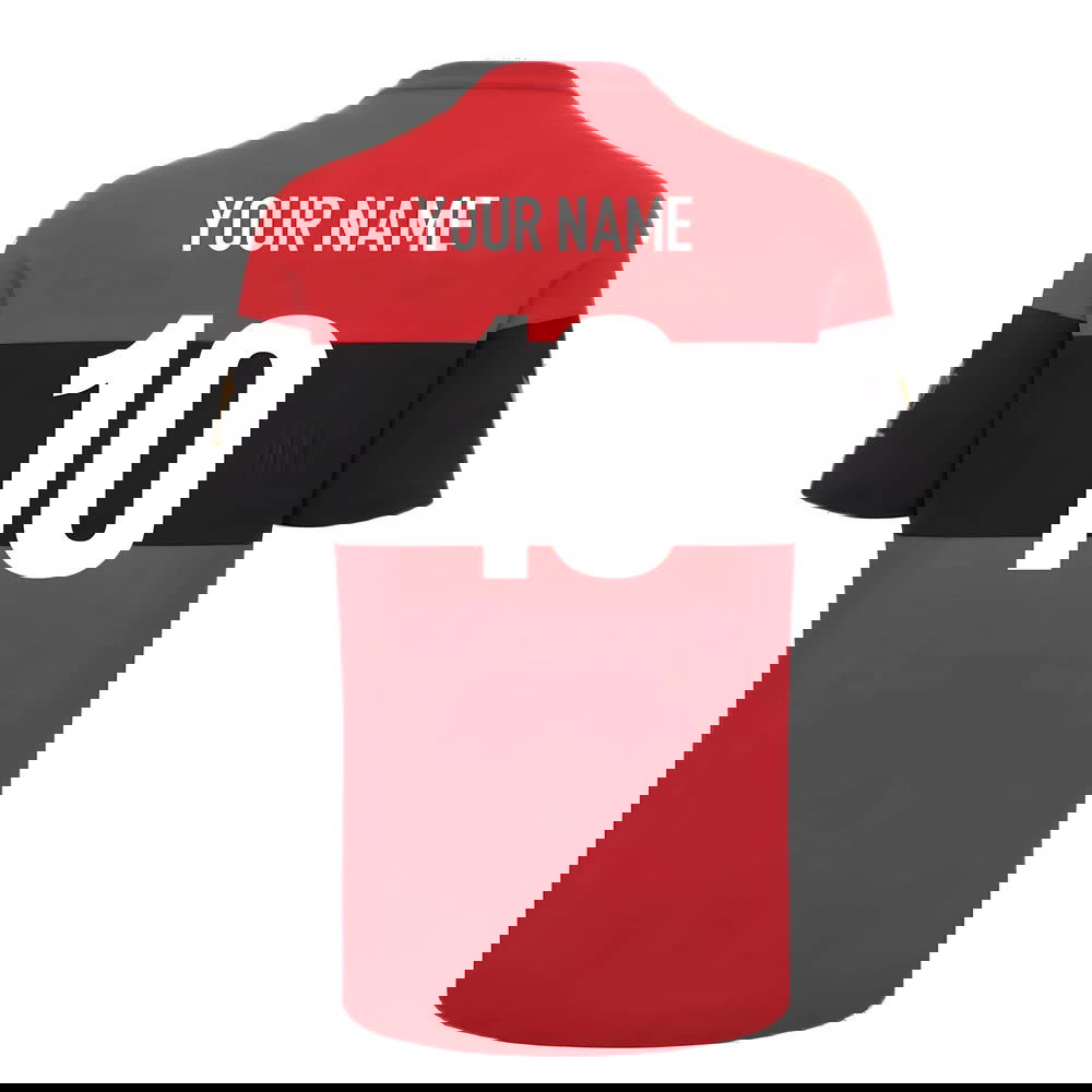 2024-2025 Wales Rugby Leisure T-Shirt (Red) (Your Name)