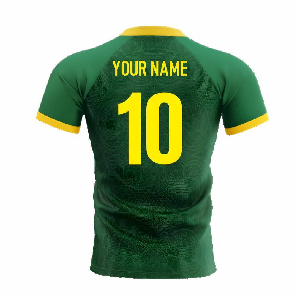 2024-2025 Springboks South Africa Home Rugby Concept Shirt Adult Short Sleeve (Your Name)