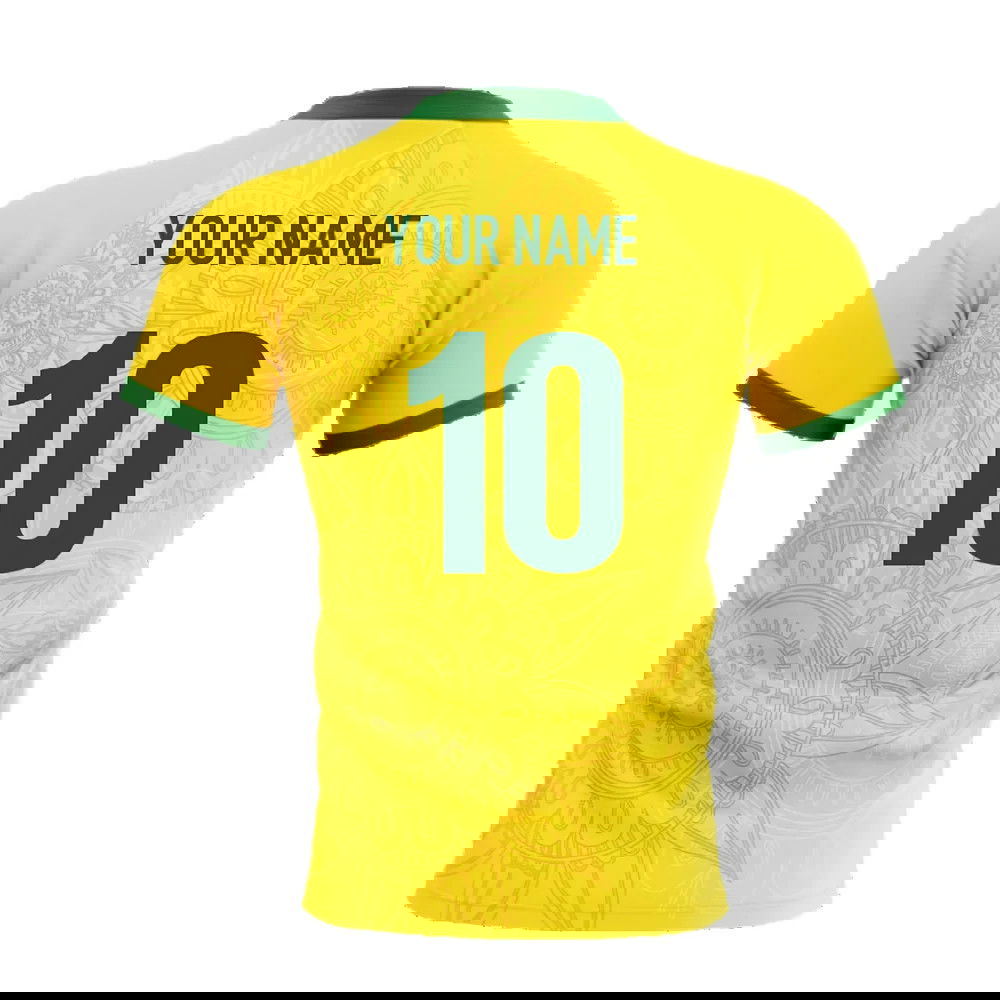 2024-2025 Wallabies Australia Home Rugby Shirt Adult Long Sleeves (Your Name)