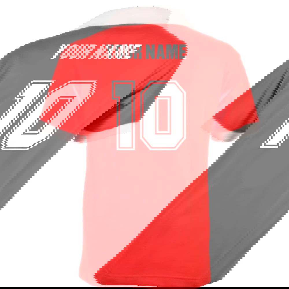 Manchester Reds 1970s Retro Shirt (Your Name)