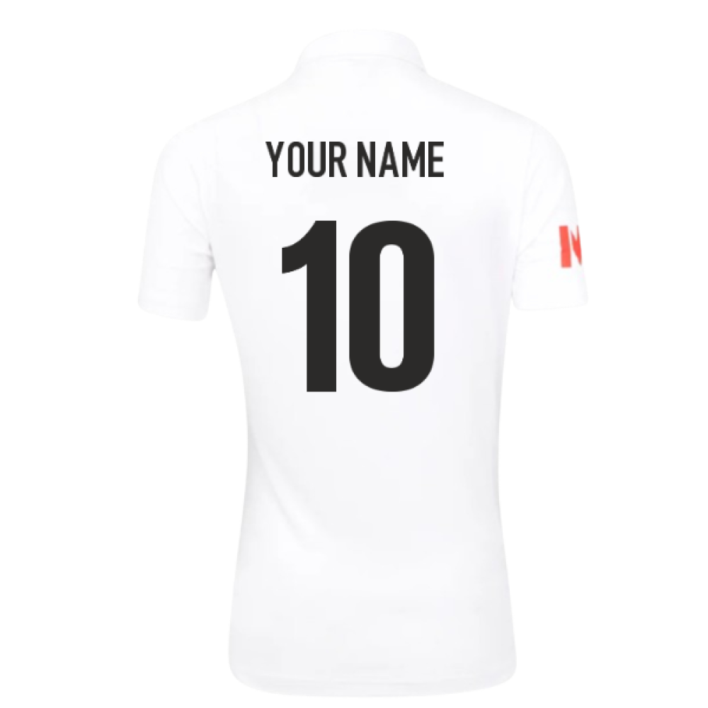 2025 England Cricket ECB Test Replica SS Shirt (White) - Womens (Your Name)