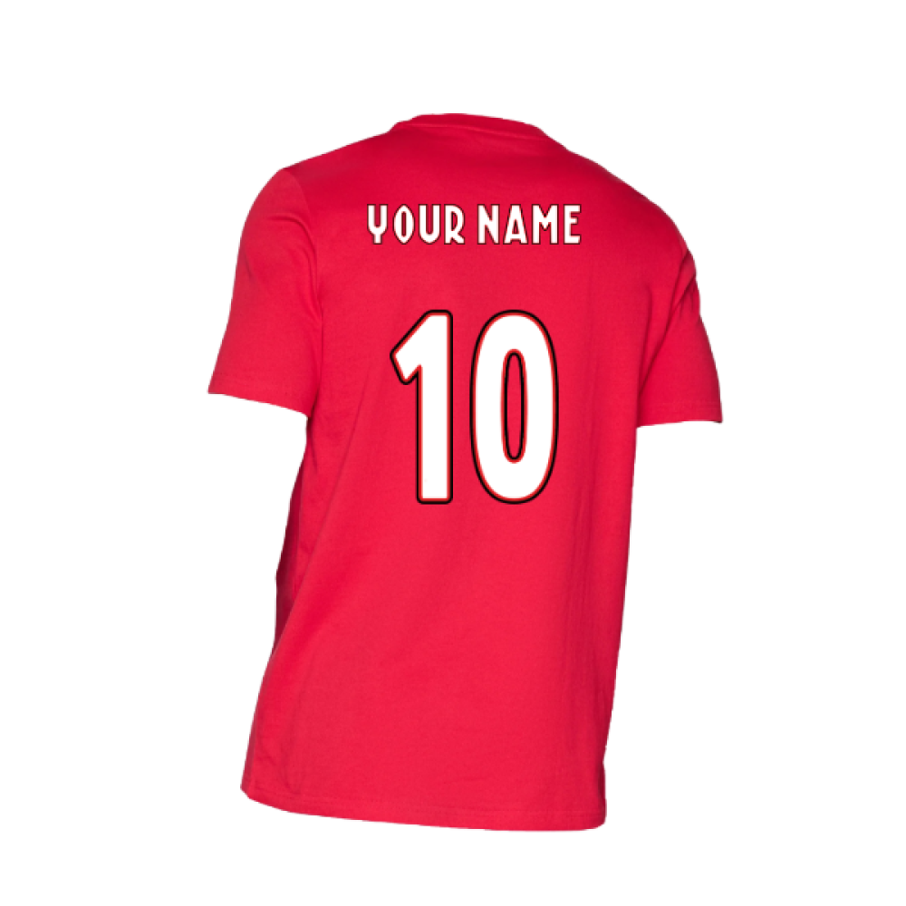 2025-2026 Ajax Seasonal Graphic Tee (Bold Red) (Your Name)