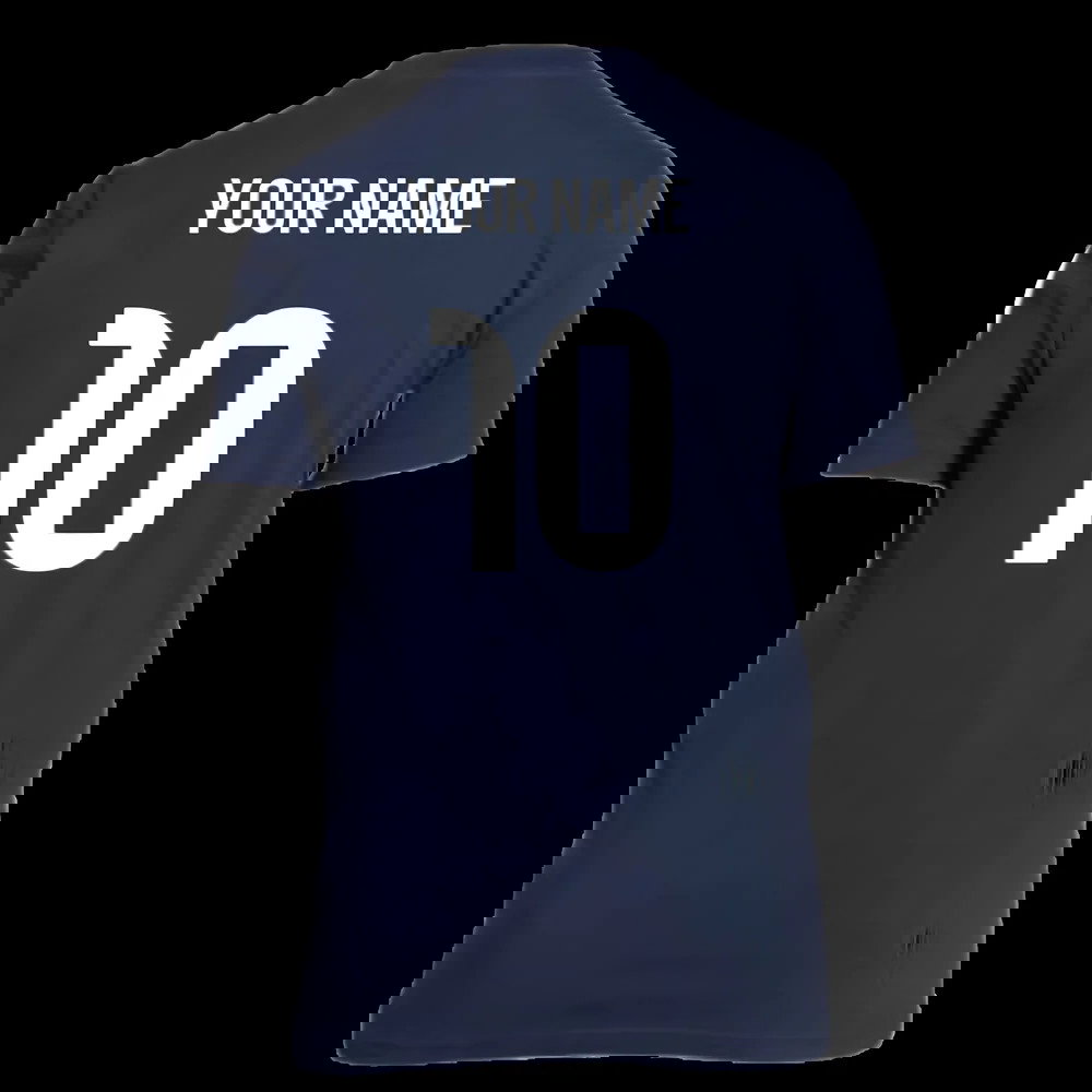 2025-2026 Real Madrid US Tee (Legend Ink) - Navy (Your Name)
