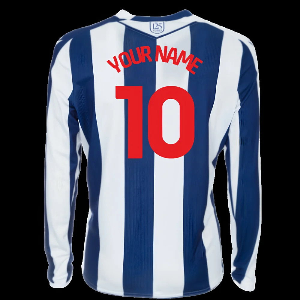 2025-2026 West Brom WBA Home Shirt LS (Your Name)