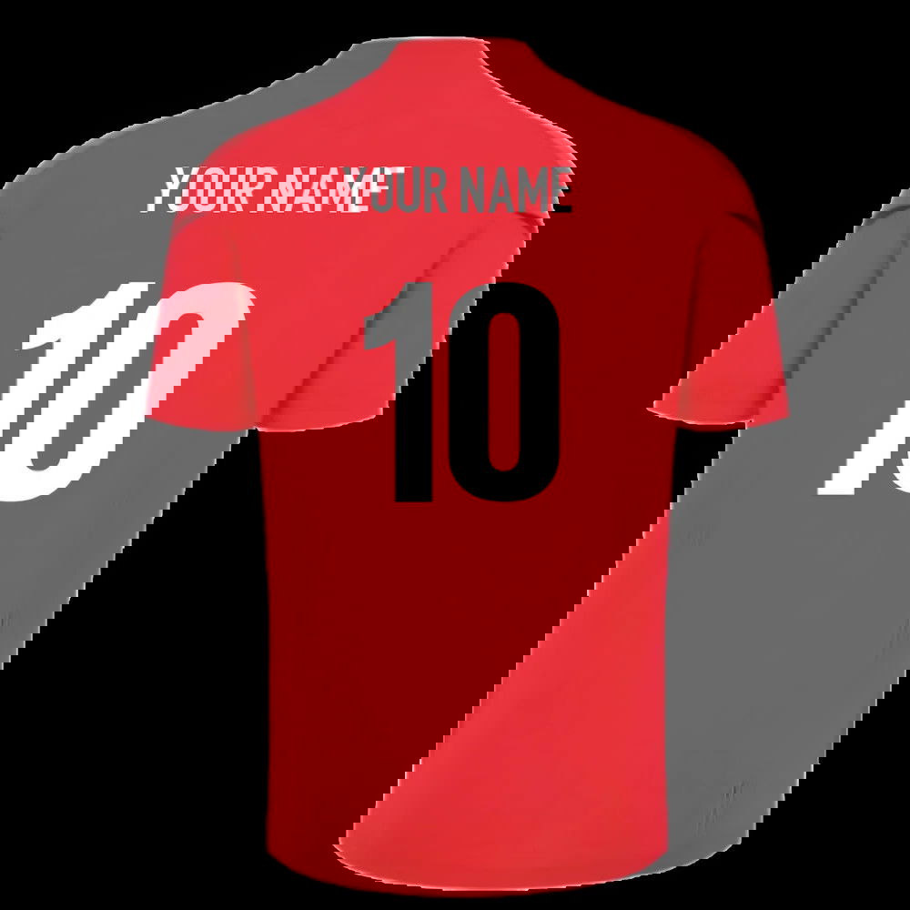 2025-2026 Wales WRU Training Player Shirt (Red) (Your Name)