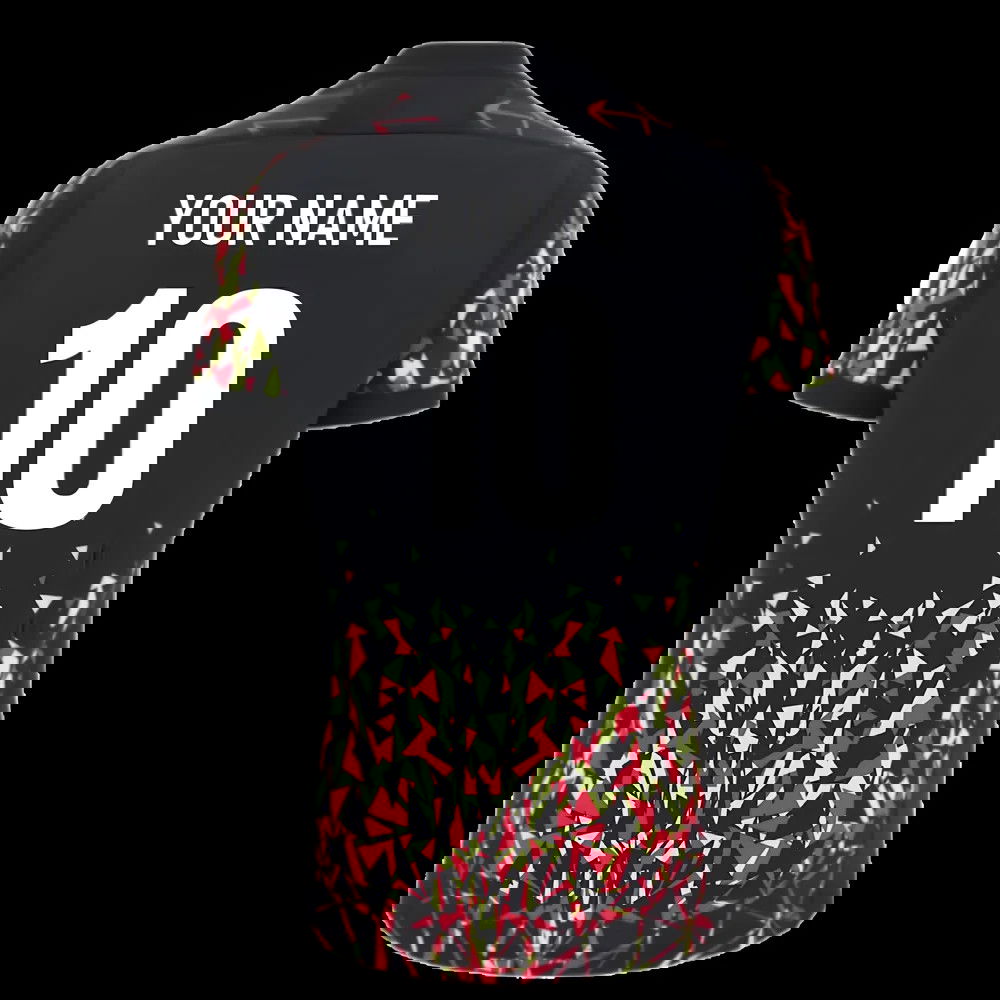 2025-2026 Wales WRU Rugby Training Jersey (Black) (Your Name)