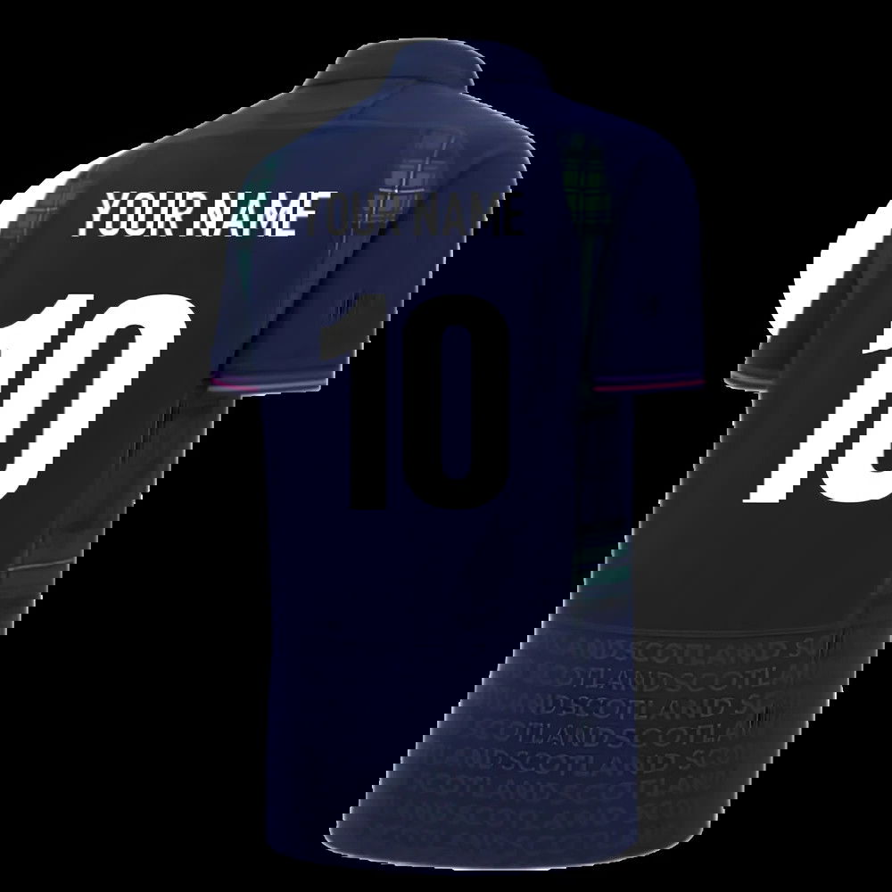 2025-2026 Scotland Home WRWC Poly Rugby Shirt (Your Name)