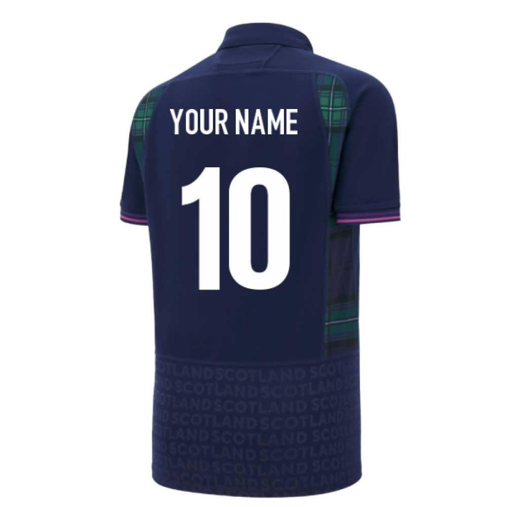 2025-2026 Scotland Home WRWC Poly Rugby Shirt (Your Name)