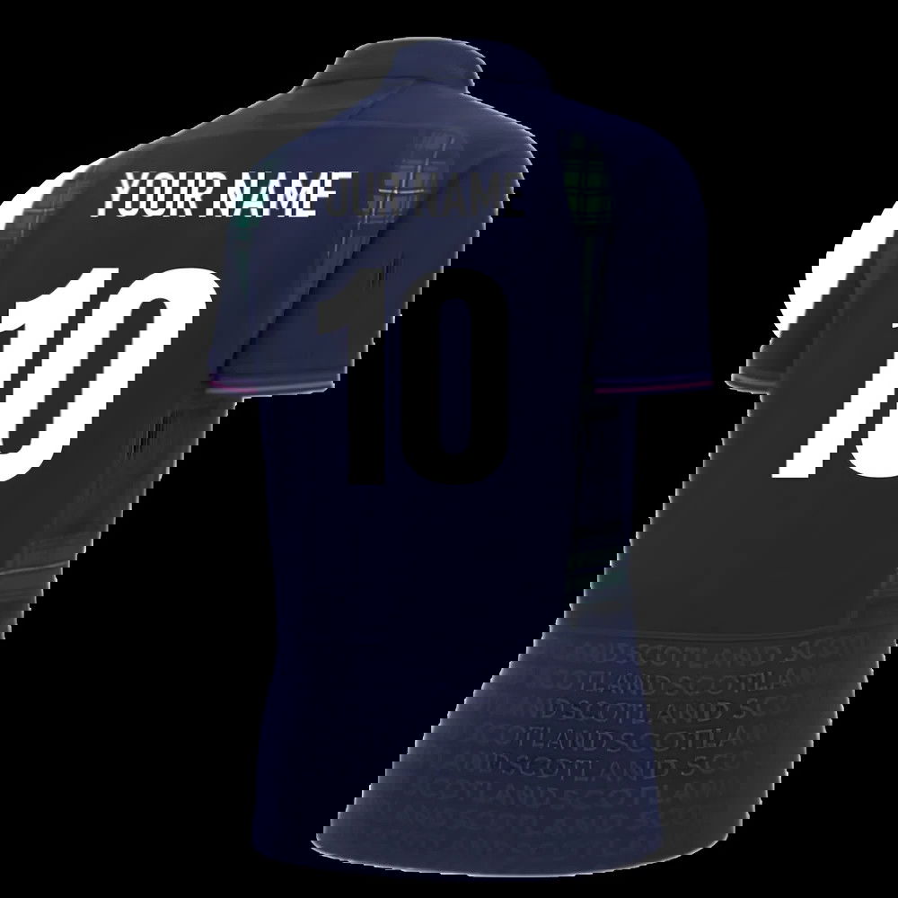 2025-2026 Scotland Home WRWC Poly Rugby Shirt (Womens) (Your Name)