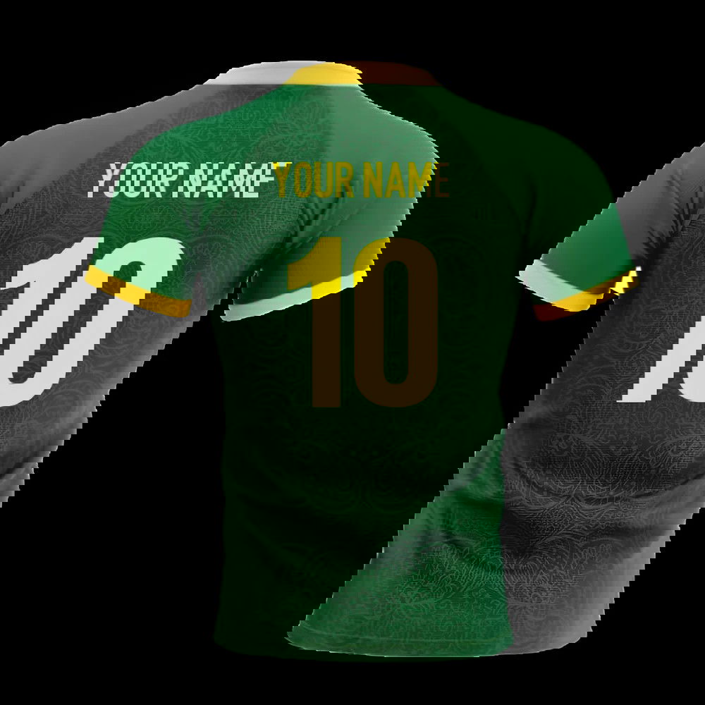  2025-2026 Springboks South Africa Home Rugby Shirt Adult Long Sleeves (Your Name)