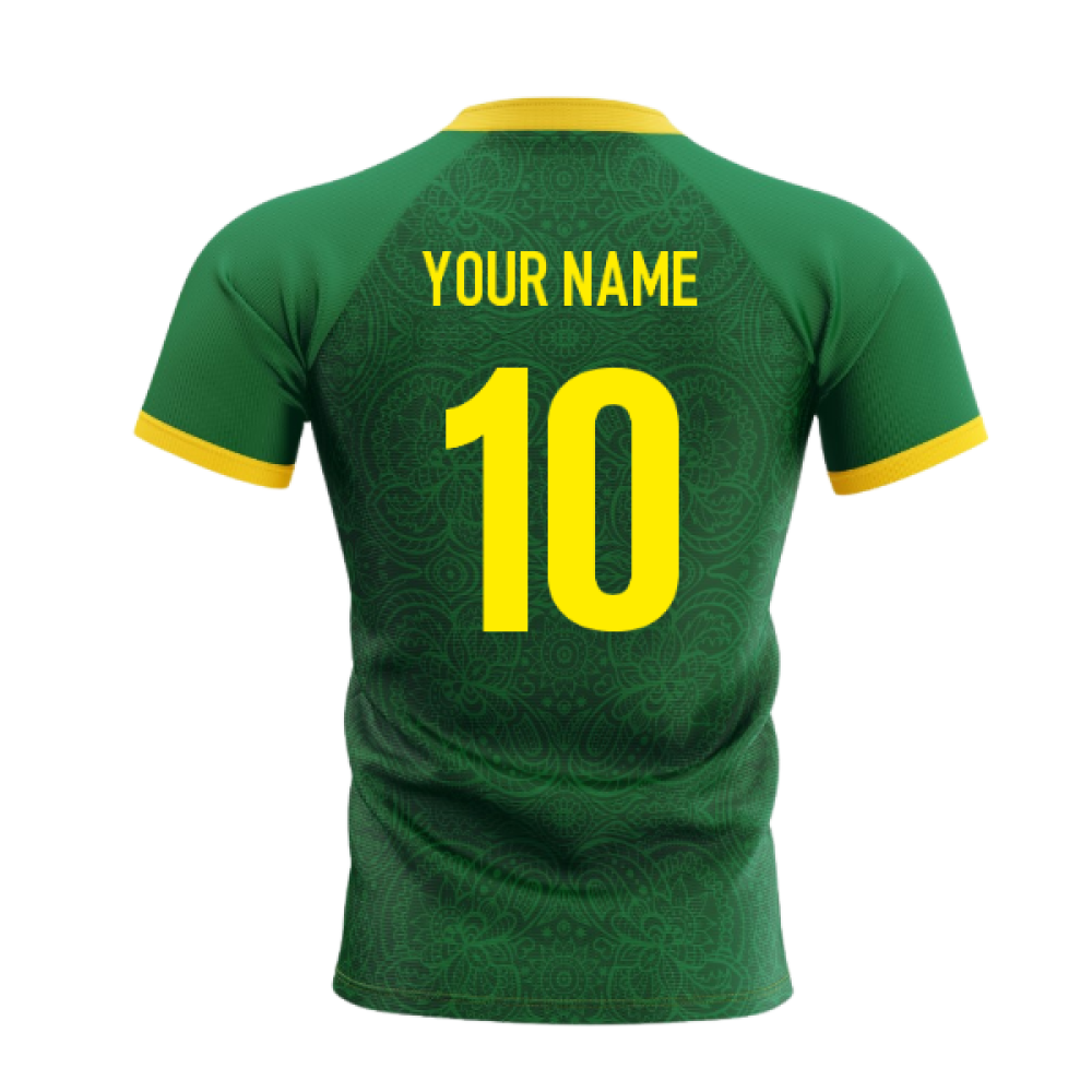 2025-2026 Springboks South Africa Home Rugby Shirt Adult Long Sleeves (Your Name)