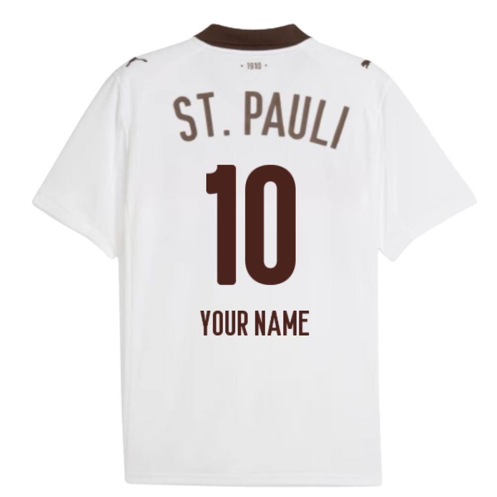 2025-2026 St Pauli Away Shirt (Your Name)