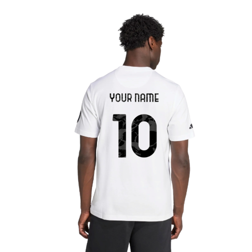 2025-2026 Juventus US Tee (White) (Your Name)