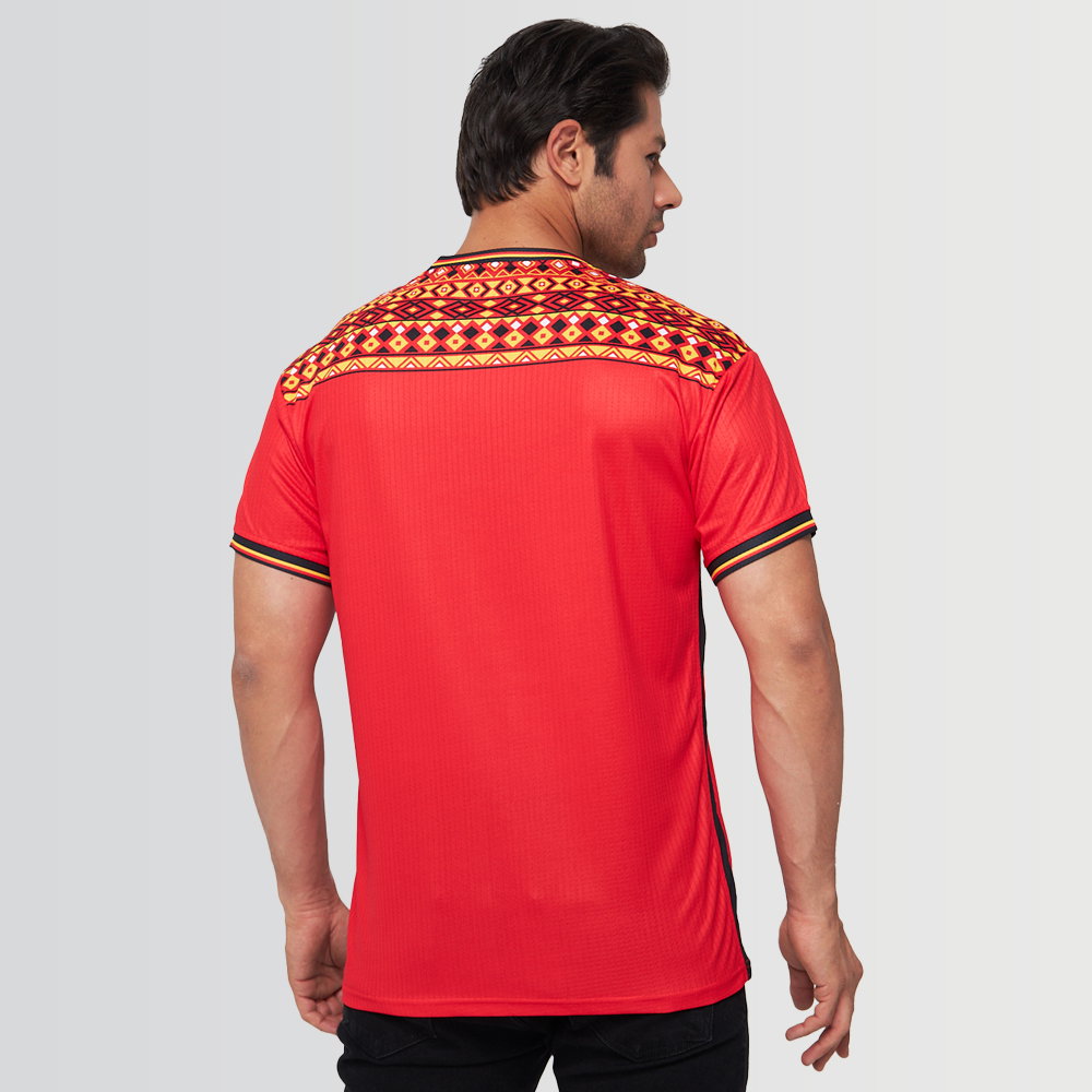 Belgium Legacy Football Jersey Red (Wolvate) Kids Short Sleeve