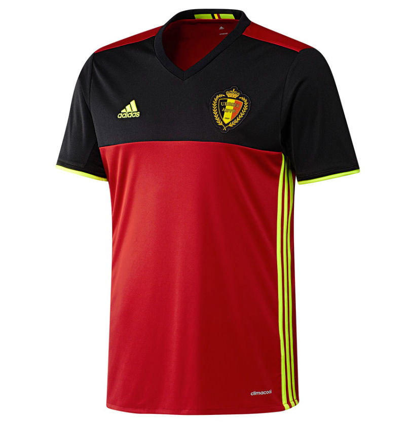 2016-2017 Belgium Home Adidas Football Shirt (xl) (Good) (Lukaku 9)