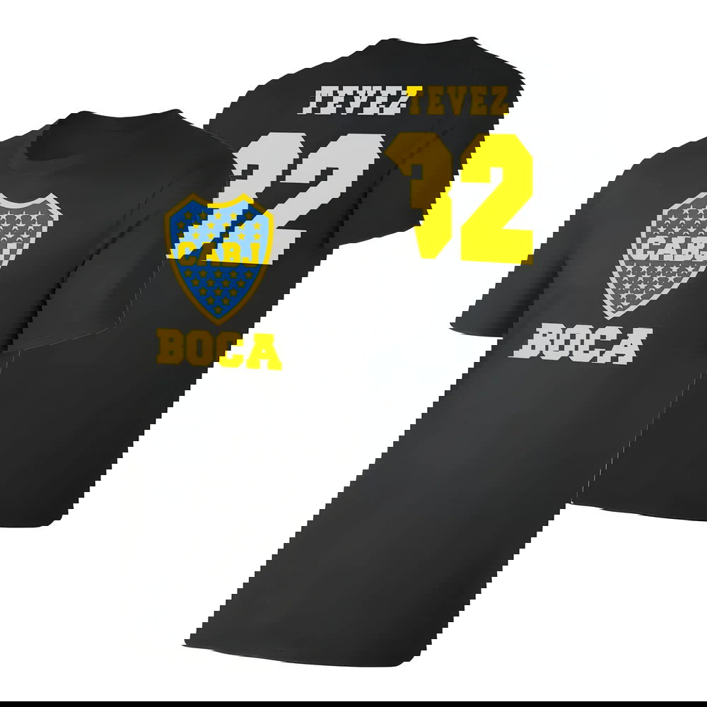 Boca Juniors \'Emblem\' t-shirt TEVEZ - Black