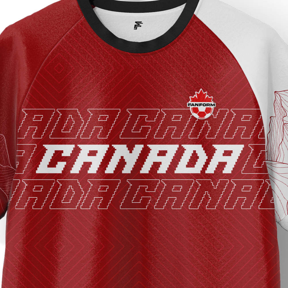 Canada Home Supporter Football Jersey Adult Short Sleeve