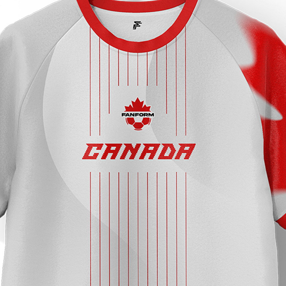 Canada Away Supporter Football Jersey Adult Short Sleeve